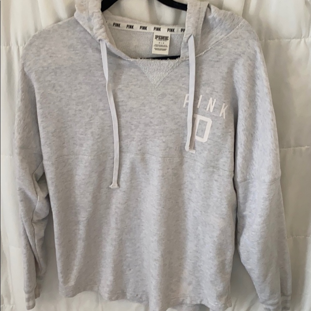 PINK grey hoodie